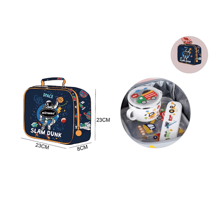 Lonchera Astronauta 23x8x23cm 1