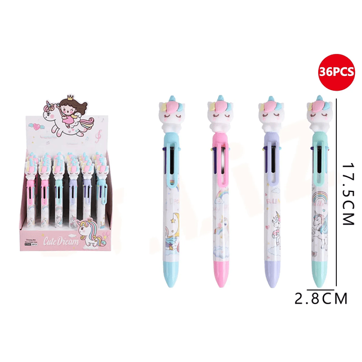 Lápiz Pop It de silicona Unicornio 17.5cm 1