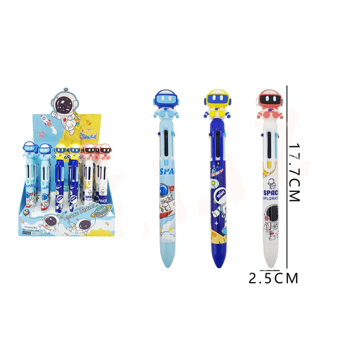 Lápiz Pop It de silicona astronautas 17.7cm 1