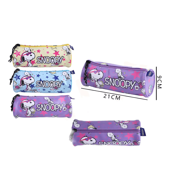 Estuche Snoopy Gafas Engomado 21x9Cm 1