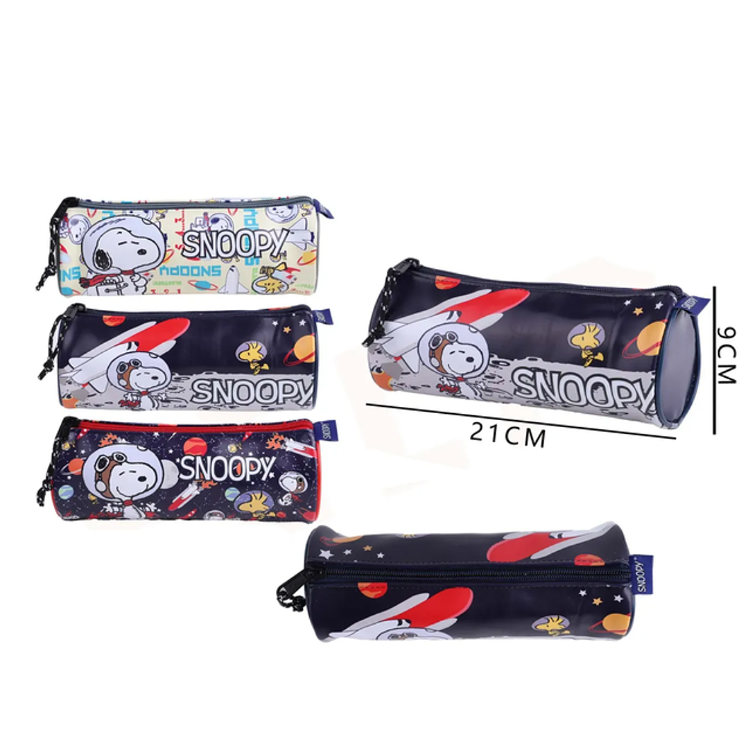 Estuche Snoopy Astronauta Engomado 21x9Cm 1