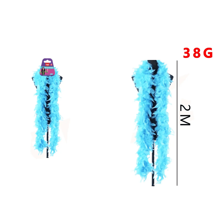 Boa de Plumas Celeste 2M 1