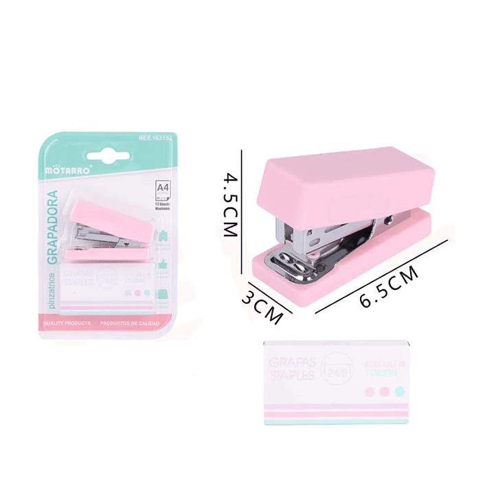 Corchetera Rosada 6.5*4.5*3cm 1