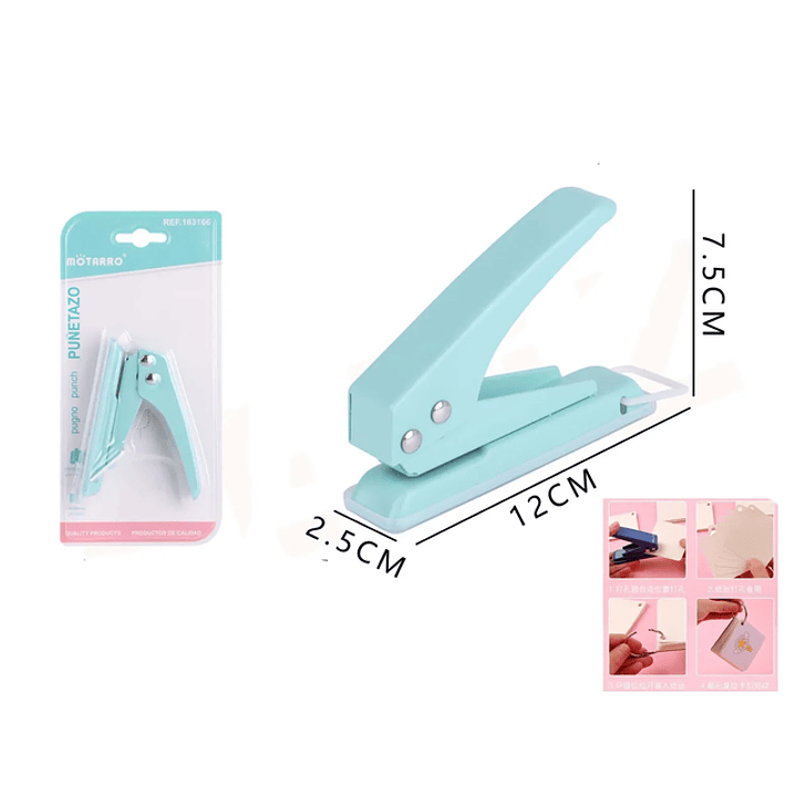 Perforadora Verde 12*7.5*2.5cm 1