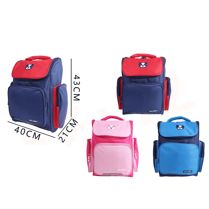 Mochila detalle oso 40x21x43cm 1