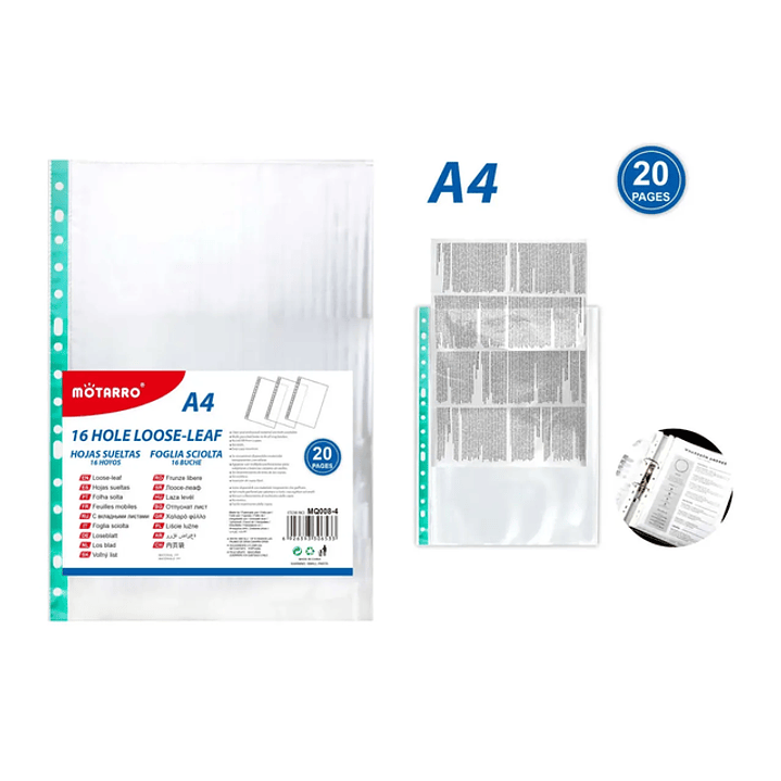 Fundas Sueltas A4 20pcs 1