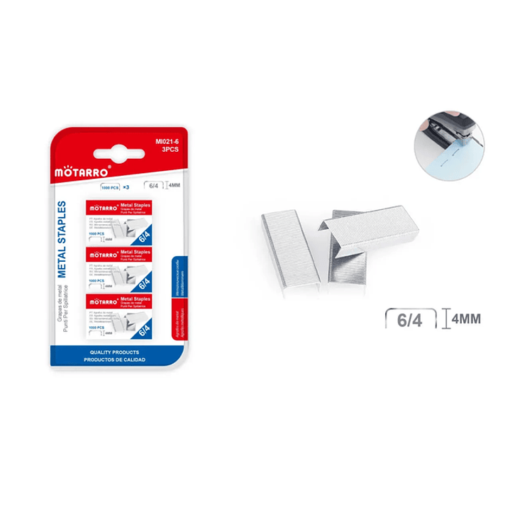 Corchetes 1000 und 6/4 3pcs 1