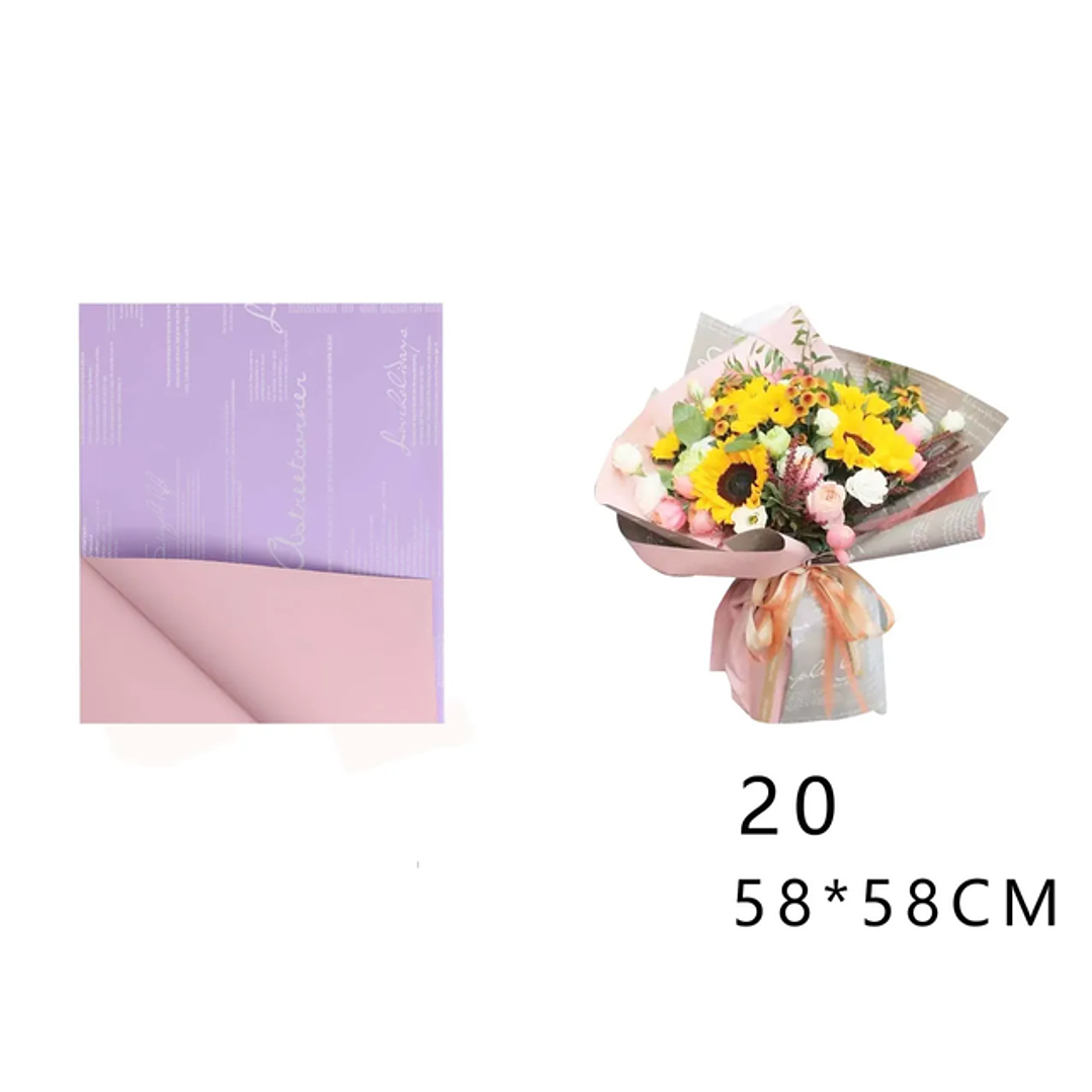 Papel Coreano Lila Love 58x58cm 20pcs 1