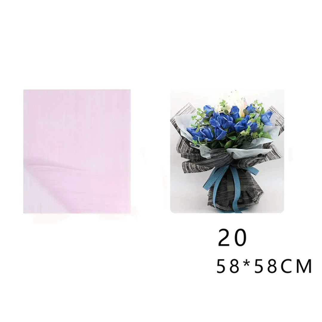 Papel Coreano Rosa 58x58cm 20pcs 1
