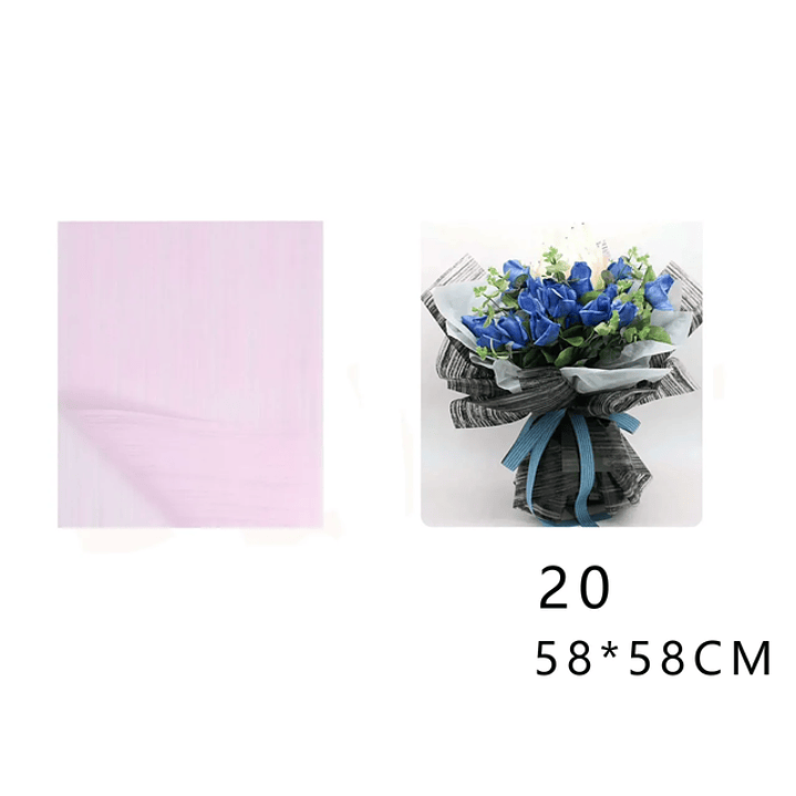 Papel Coreano Rosa 58x58cm 20pcs 1