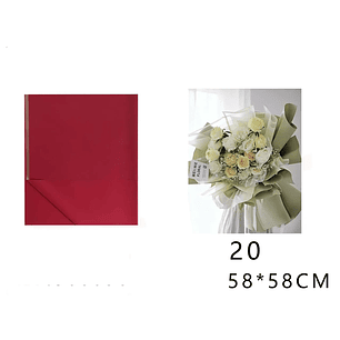 Papel Coreano Rojo línea Dorado 58x58cm 20pcs