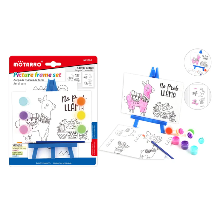 Kit Pintura imagen llama + pinturas 1