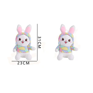 Peluche Conejito con chaleco 23x31cm