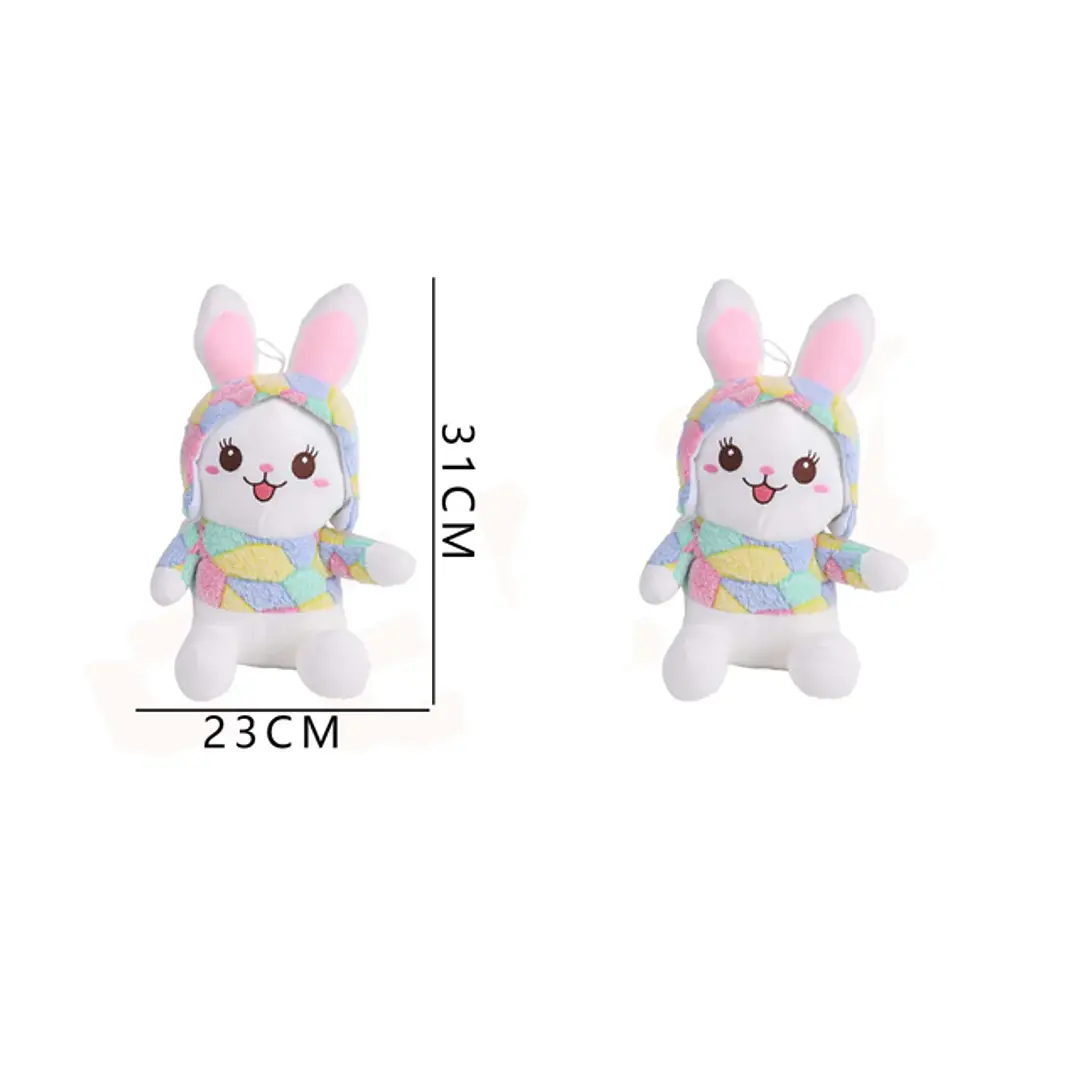 Peluche Conejito con chaleco 23x31cm 1