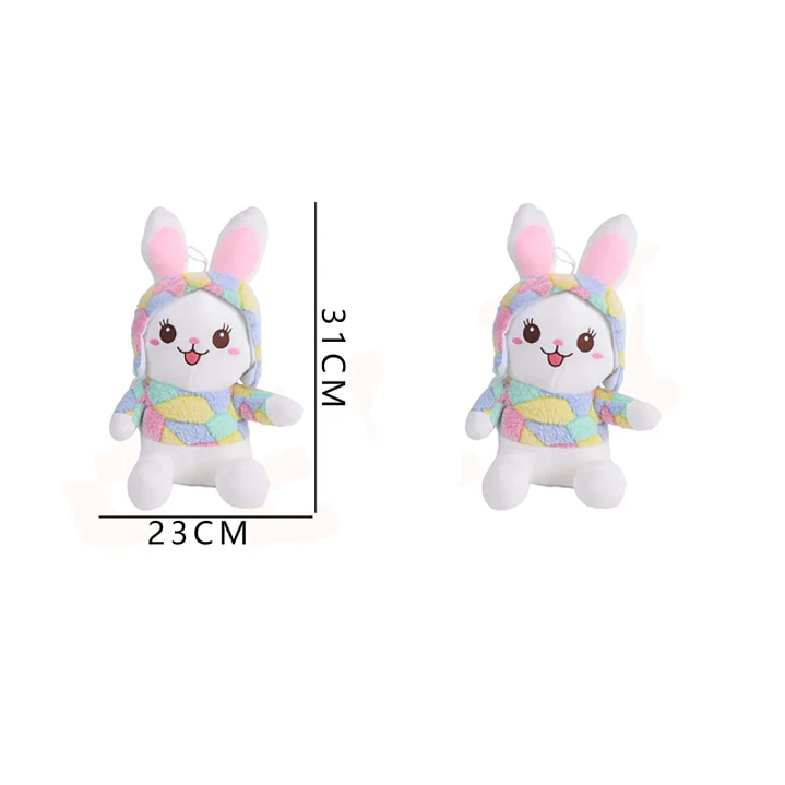 Peluche Conejito con chaleco 23x31cm 1