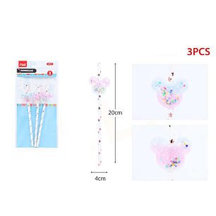 Bombillas de Papel Mouse Brillante 3pcs