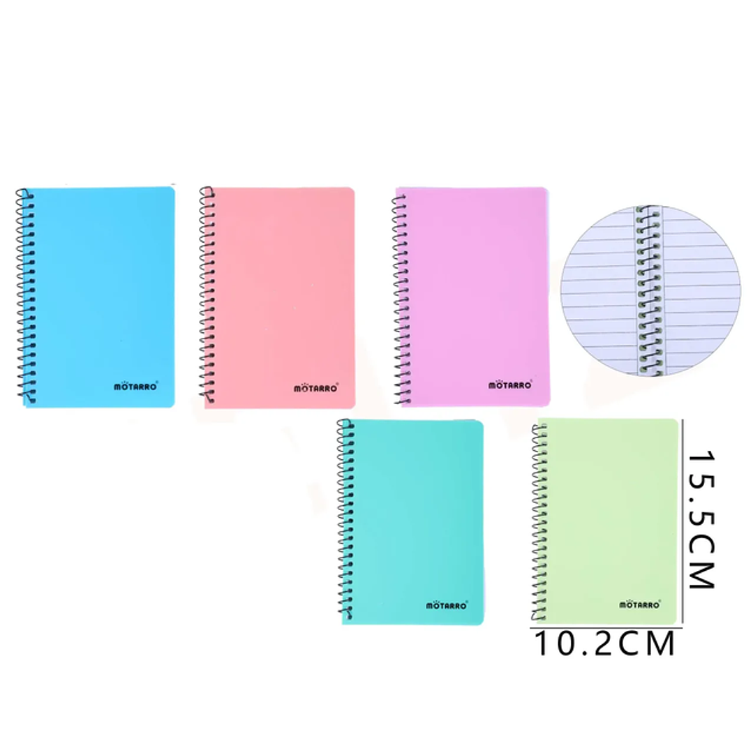 Mini Libreta Color Sólido – 15.5×10.2 cm, A6 1