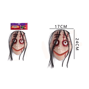 Mascara Halloween Momo Con Cicatrices 17X24Cm