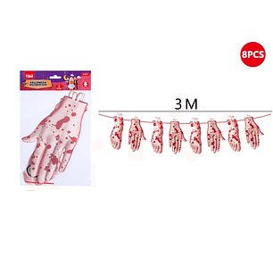 Guirnalda Manos Halloween 3M