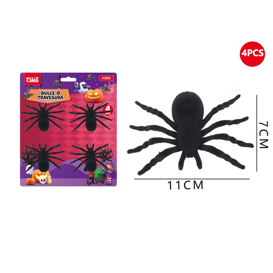 Aranas Decoracion Para Halloween 4Pcs 1
