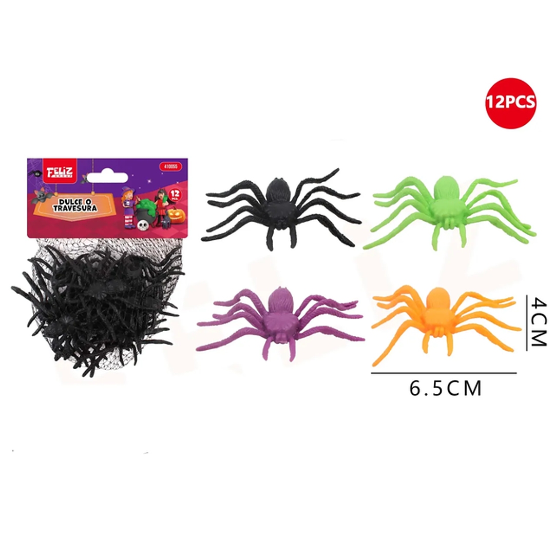 Aranas Decoracion Para Halloween 12Pcs 1