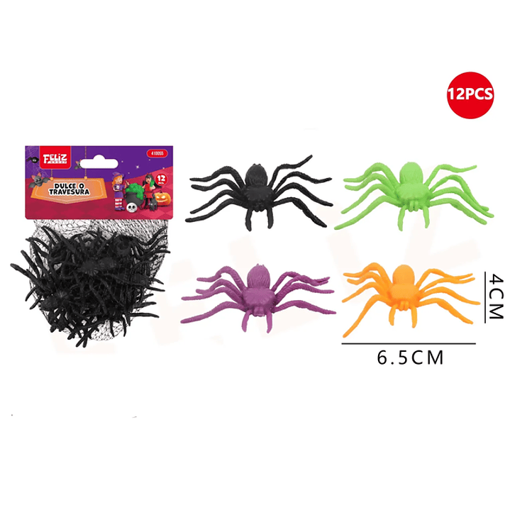 Aranas Decoracion Para Halloween 12Pcs 1