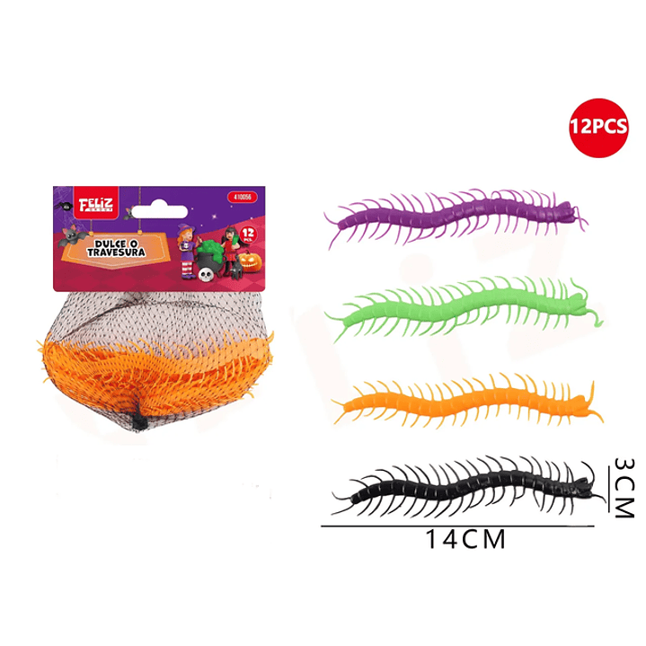 Cienpies Decoracion Para Halloween 12Pcs 1