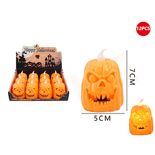 Velas Con Luz De Calabaza Halloween