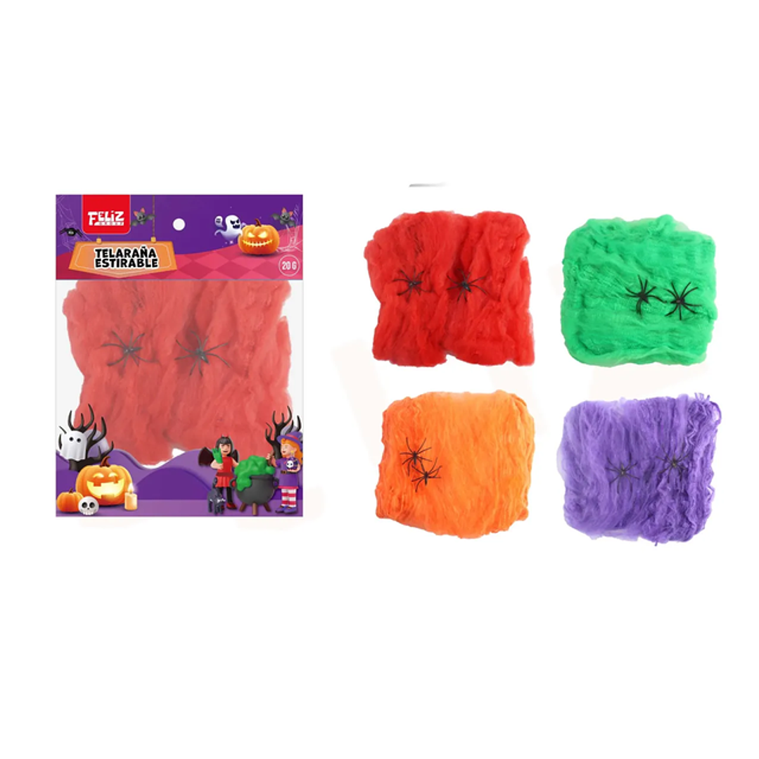 Telarana Multicolores Halloween 20G 1