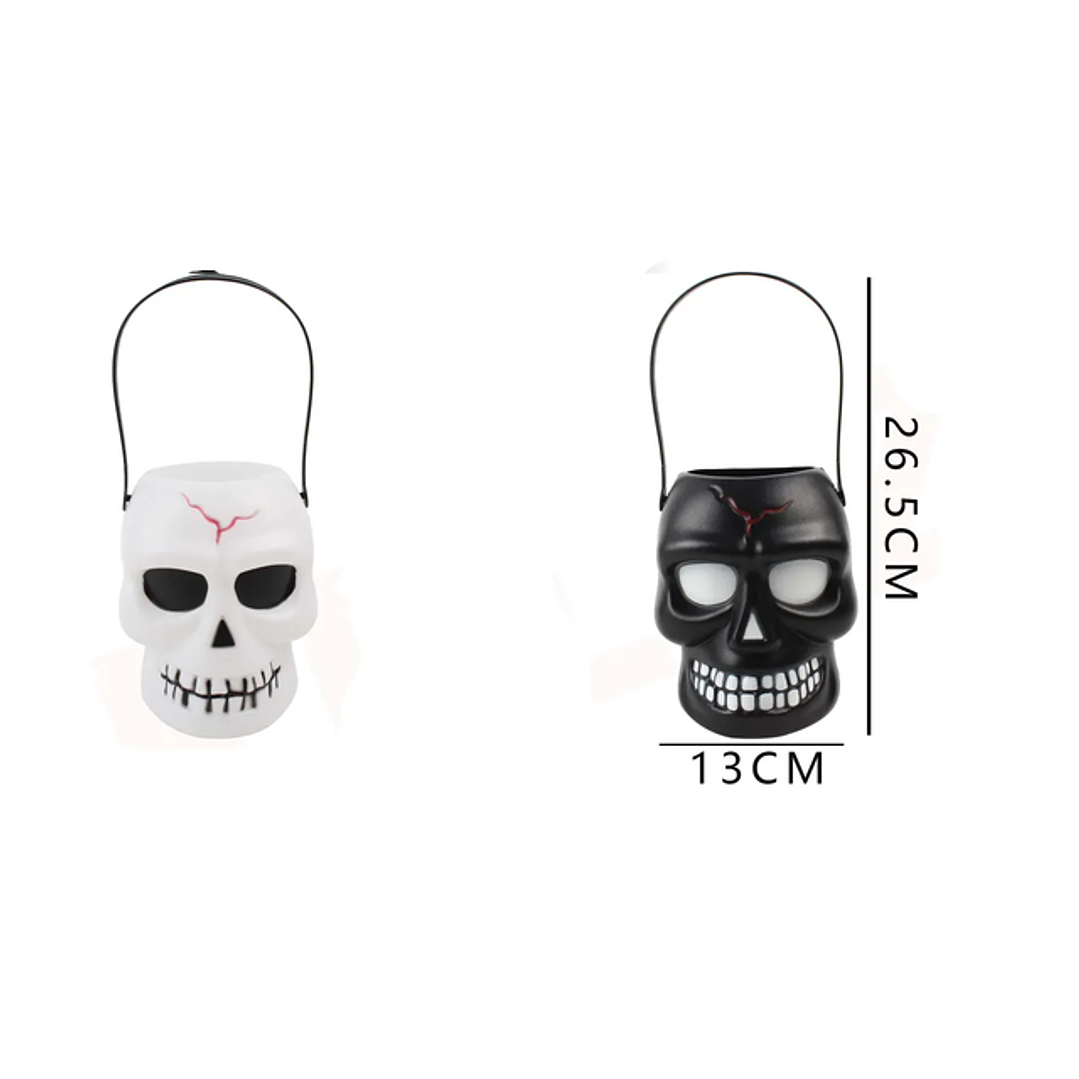Balde Para Dulces Calavera De Halloween 1