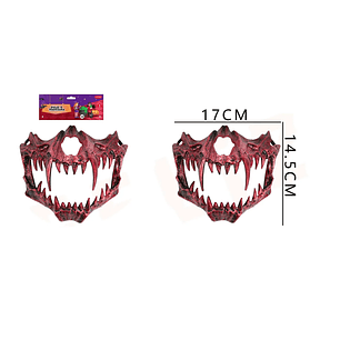 Mascara Colmillo Rojo De Halloween