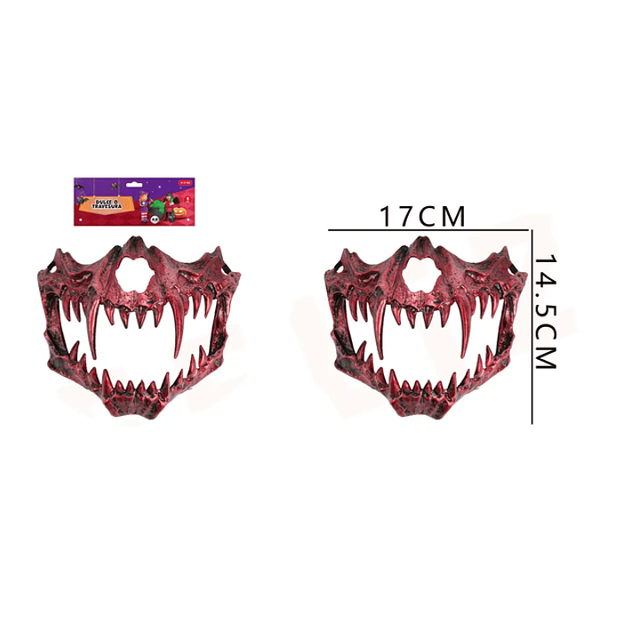 Mascara Colmillo Rojo De Halloween 1