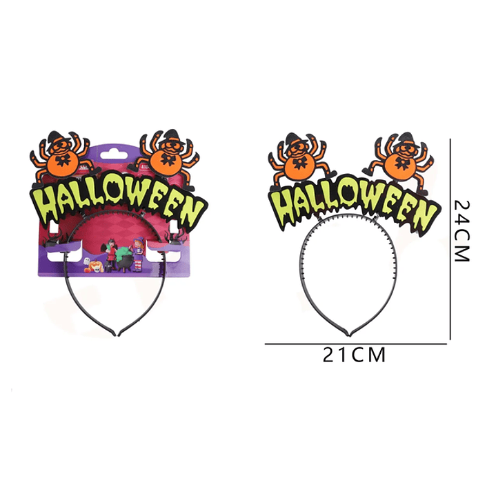 Cintillo Araña con frase Halloween 1