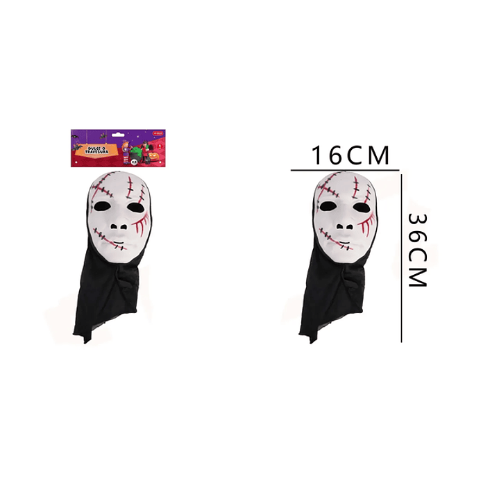 Mascara De Halloween Cicatriz 1636Cm 1