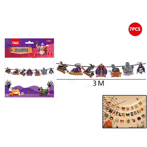 Guirnalda Zombie Halloween 7pcs