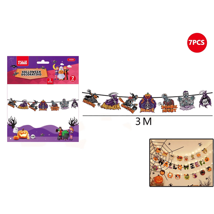 Guirnalda Zombie Halloween 7Pcs 1
