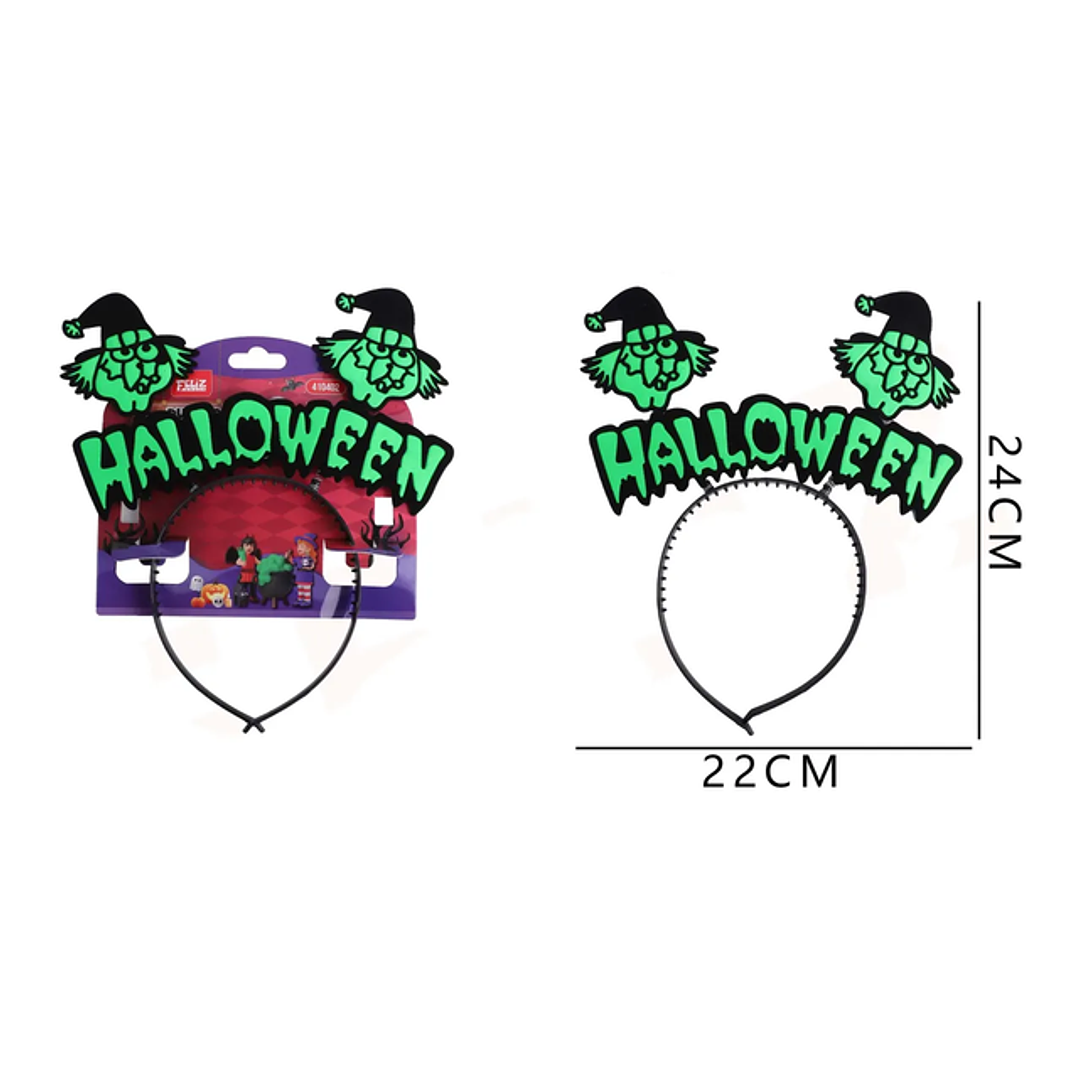 Cintillo Bruja con frase Halloween 1