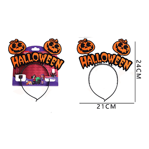 Cintillo Calabaza con frase Halloween