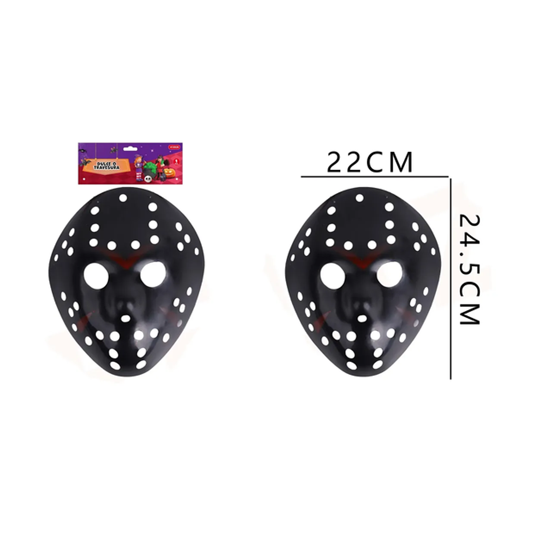 Mascara Negra Detalles Para Halloween 1