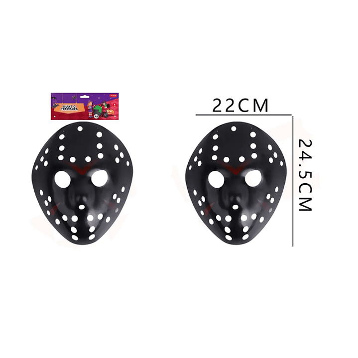 Mascara Negra Detalles Para Halloween 1