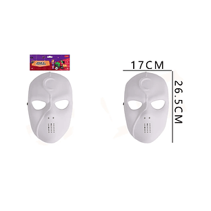 Mascara Unicolor Blanco Para Halloween