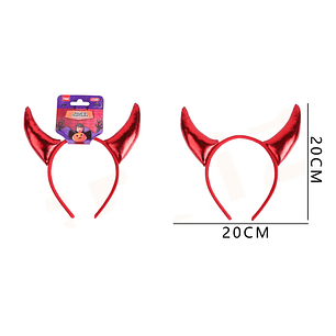 Cintillo De Diablita Para Rojo Brillante