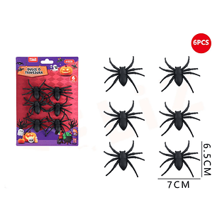 Arana Decoracion Halloween 6Pcs