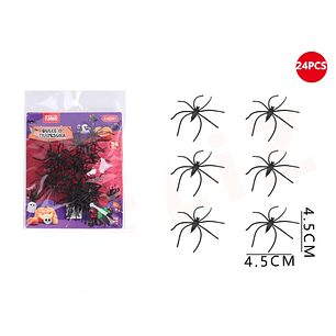Arana Decoracion Halloween 24Pcs