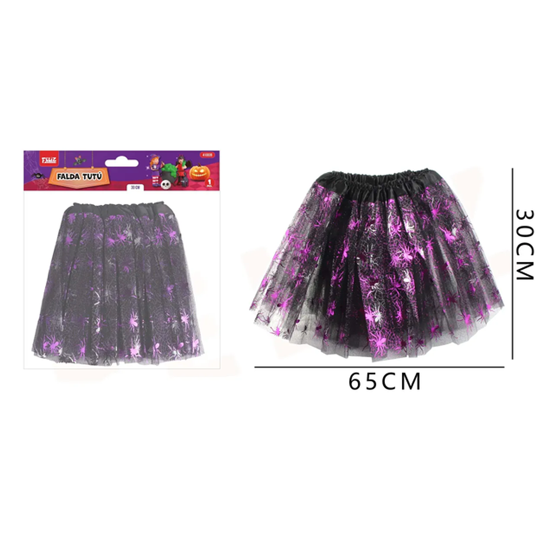 Falda Tutu De Halloween Morada 3065Cm 1