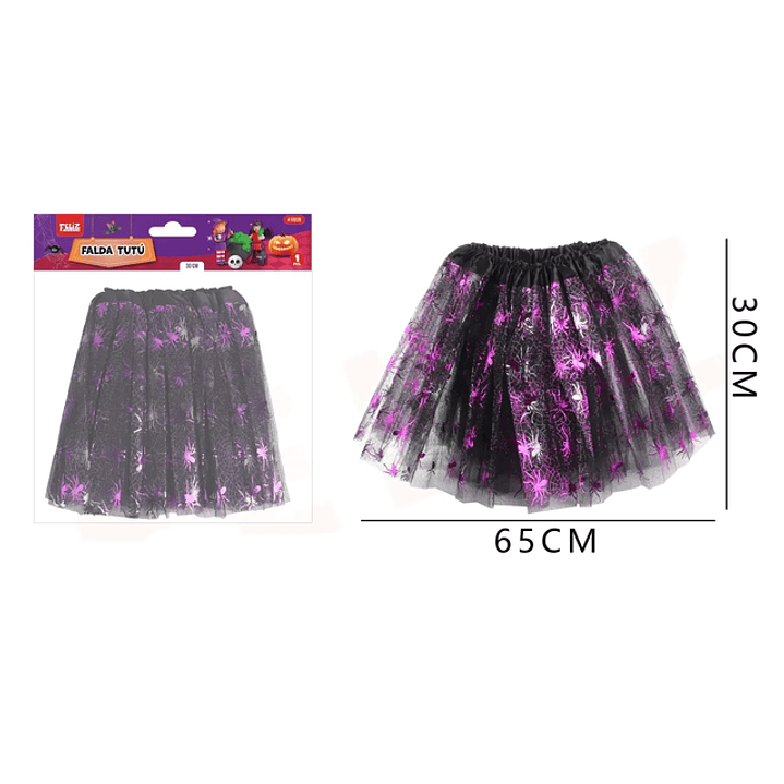 Falda Tutu De Halloween Morada 3065Cm 1