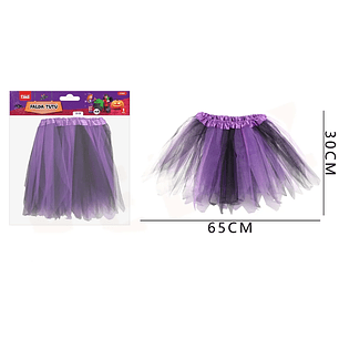Falda Tutu De Halloween Violeta 3065Cm