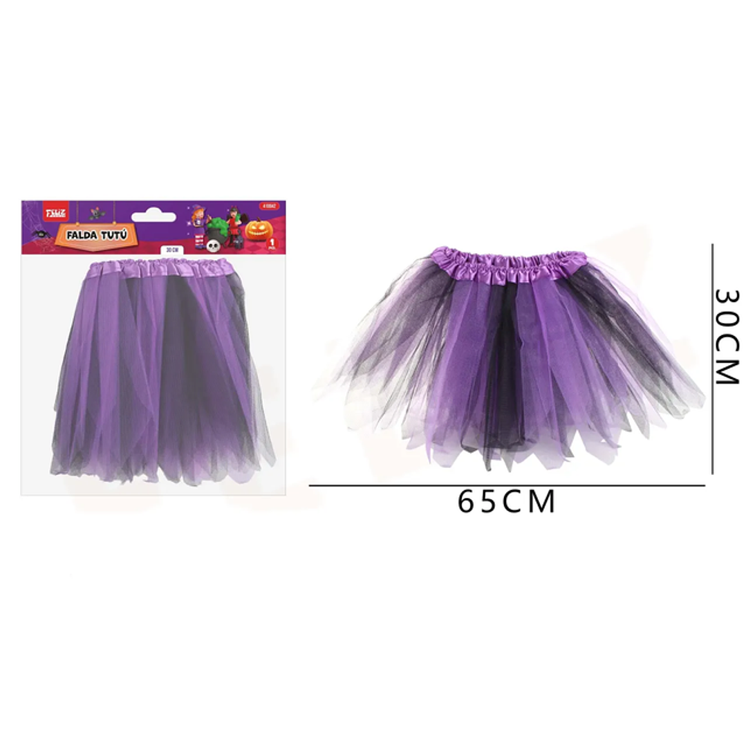 Falda Tutu De Halloween Violeta 3065Cm 1