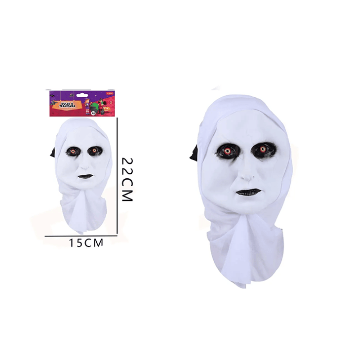 Mascara Monja Halloween 22Cm 1