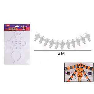 Guirnalda Forma Esqueleto Humano Halloween 2M